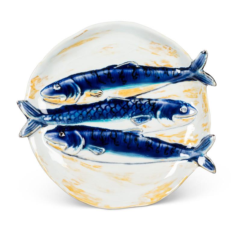 FISH PLATE - ROUND, Three Fish