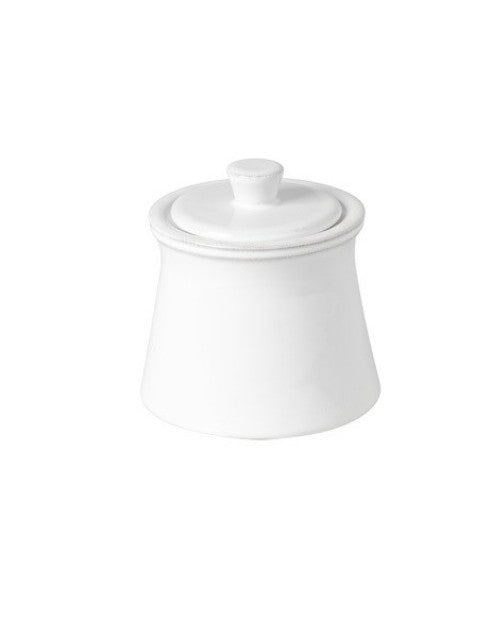 Friso White Sugar Bowl with Lid