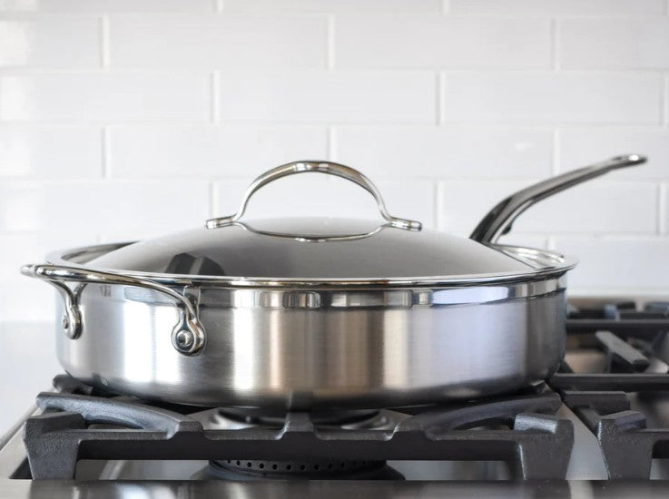 HESTAN ProBond - 3.5 Quart Covered Sauté Pan with Helper Handle