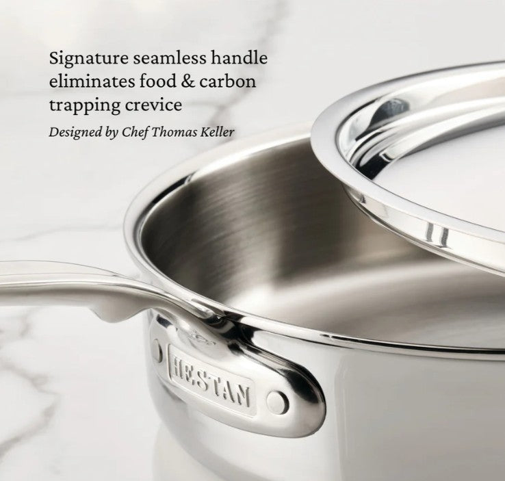 HESTAN ProBond LUXE - 5 Quart Covered Sauté Pan with Helper Handle