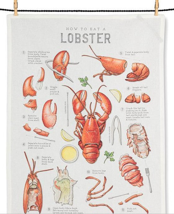 Kitchen Towel - HOW TO EAT A LOBSTER