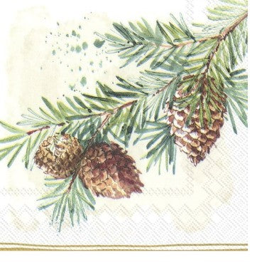 Cocktail Napkin - Decorative Branches