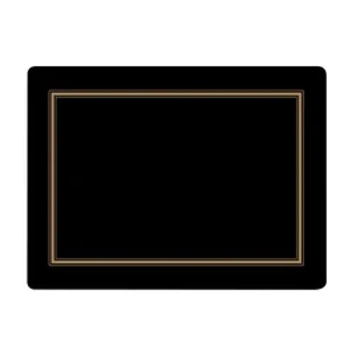 Black and Gold Placemats - Set of 4