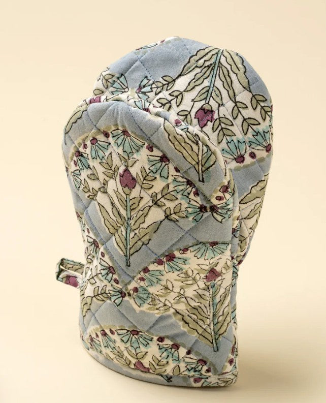 Indaba - SAKURA - Block Print Oven Mitt