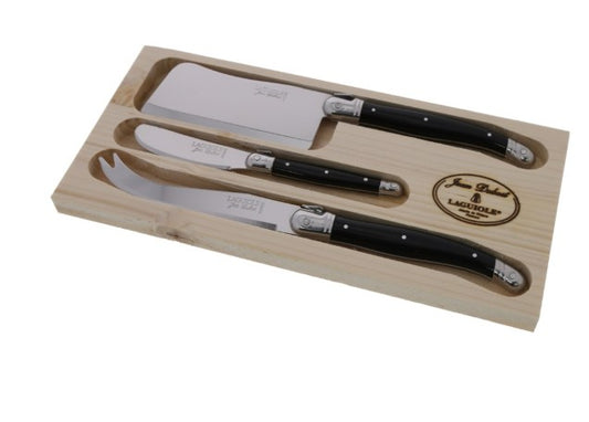 LAGUIOLE - 3 PIECE - Cheese Knife Set, Black