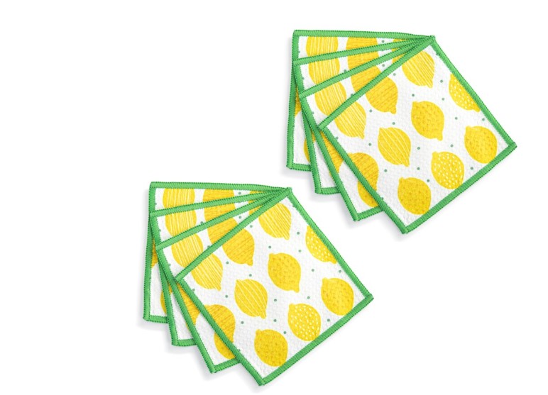 LEMON COCKTAIL NAPKINS - Reusable - Set of 8