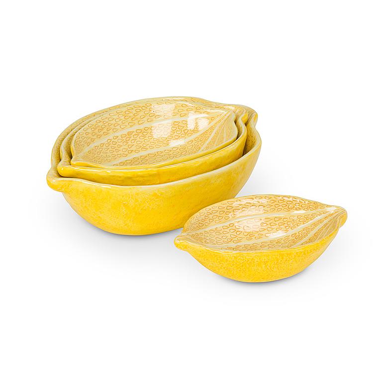 LEMON NESTING BOWLS - Set of 4