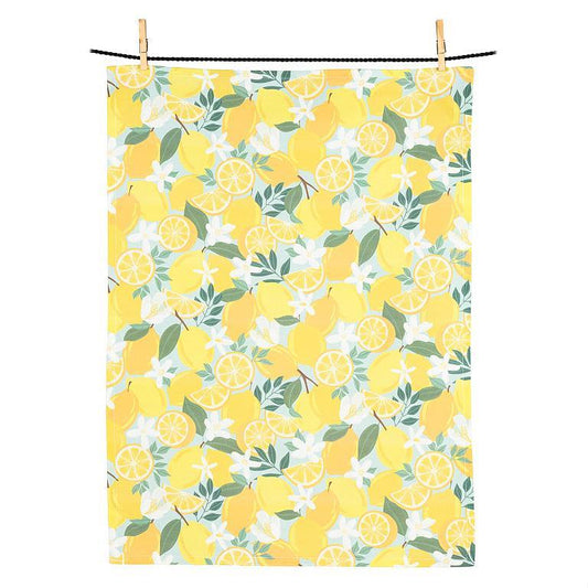 Abbott - LEMONS AND BLOSSOMS - Tea Towel