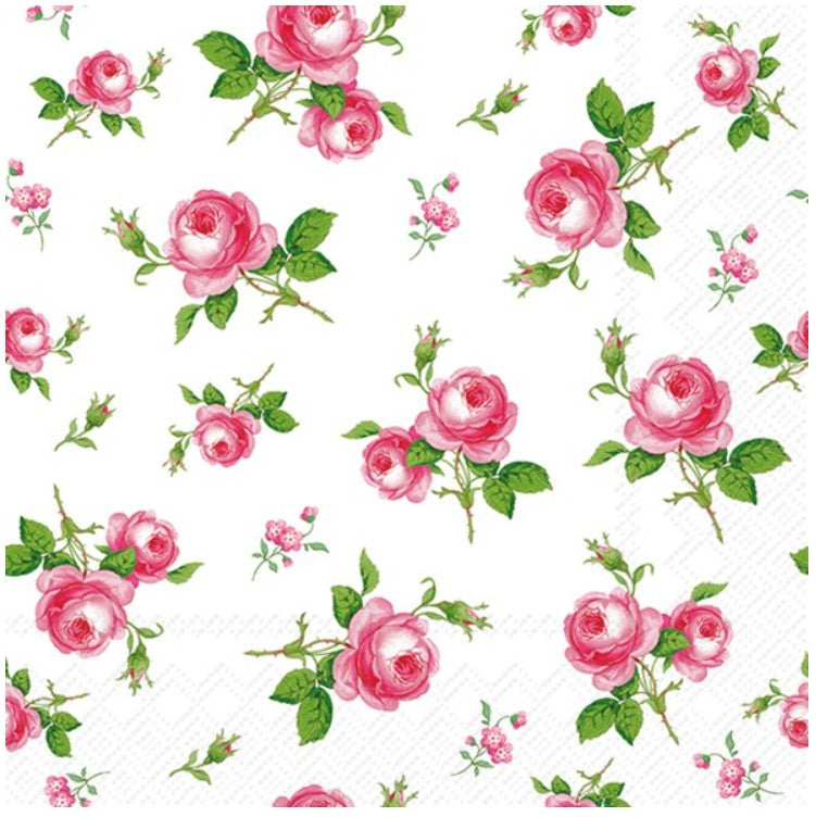 Lunch Napkin - PINK ROSES