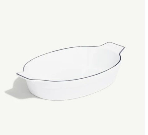 MADE IN - Bakeware - Oval Baking Dish - Blue + White