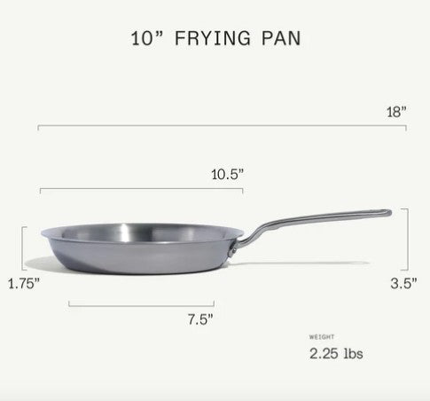 MADE IN - 10" Stainless Steel Frying Pan