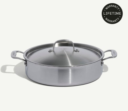 MADE IN - Stainless Steel 6 QT Rondeau WITH LID