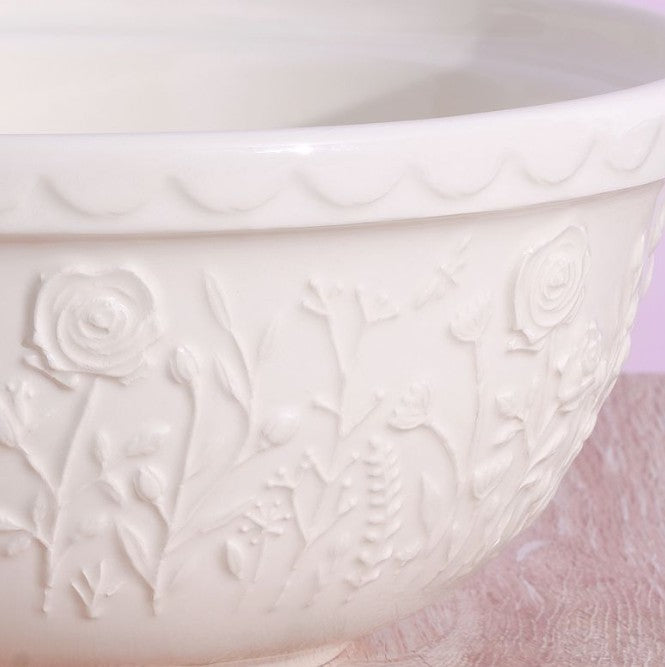 MASON CASH - 4L Mixing Bowl - In the Meadow - WHITE