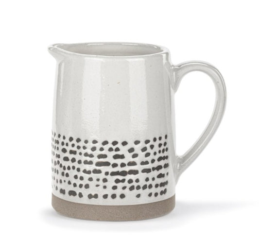 Mini Pitcher - GREY DOTS - 10 oz