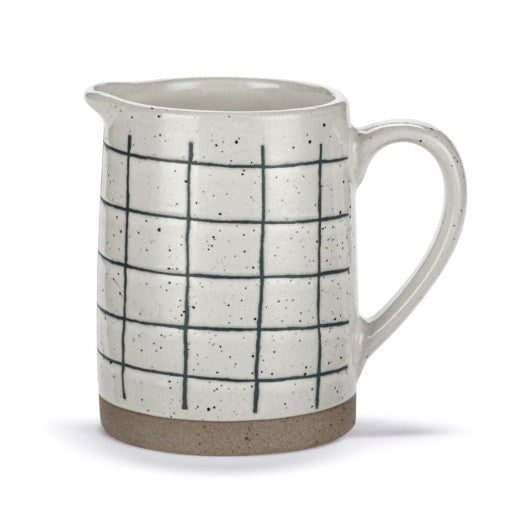 Mini Pitcher - BLUE PLAID - 10 oz