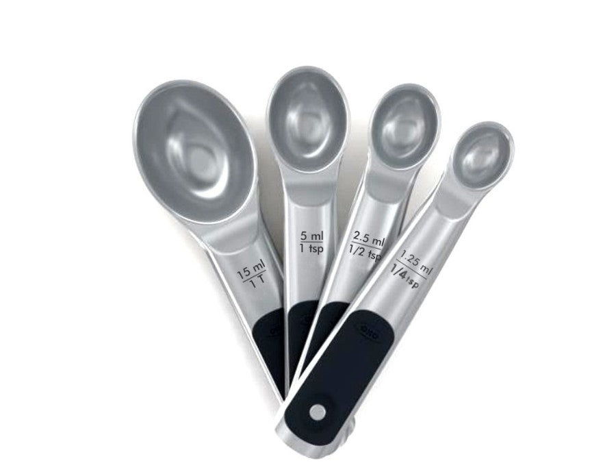 OXO GOOD GRIPS - Stainless Steel - Measuring Spoon Set, Magnetic