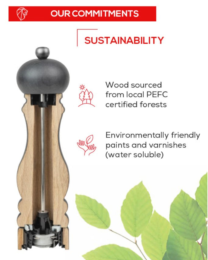 Peugeot Paris U Select Pepper Mill - 22 cm - BLACK SATIN
