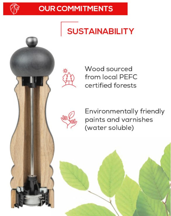 Peugeot Paris U Select Salt Mill - 22 cm - BLACK SATIN