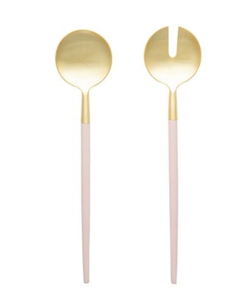 DAVID SHAW - Rose and Gold Serving Set - SET OF 2