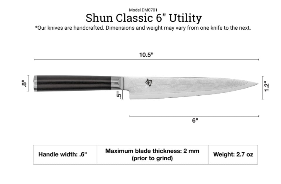 SHUN - CLASSIC - 6" Utility