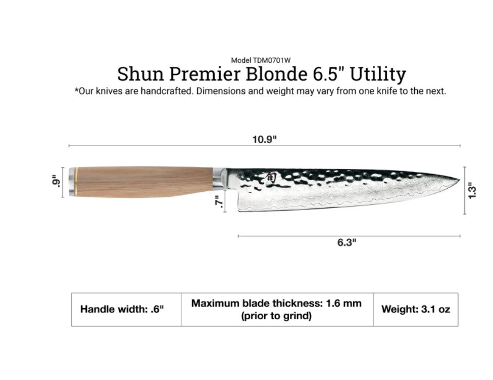 SHUN - PREMIER - BLONDE - 6.5" Utility