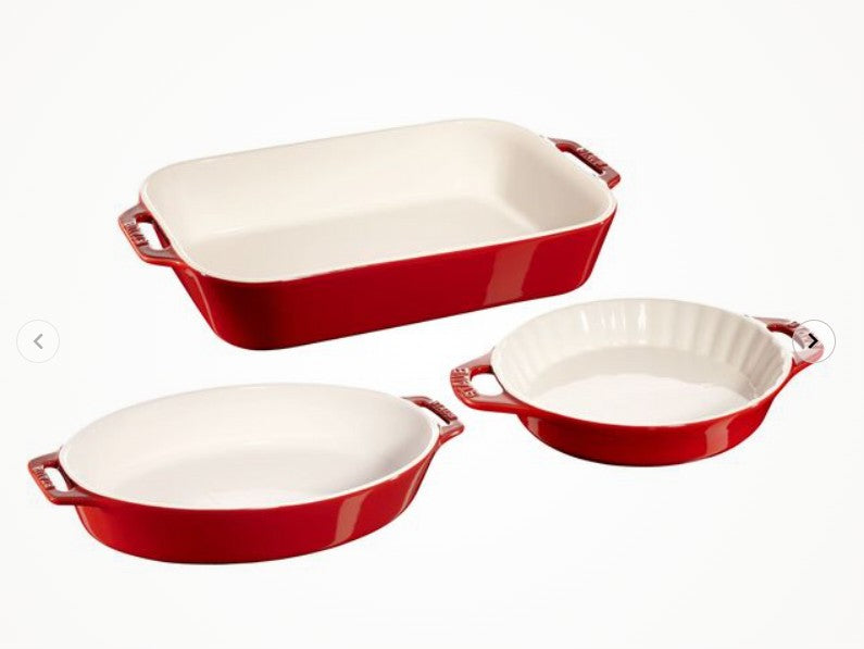 STAUB Baking Dishes - SET OF 3 - MIXED