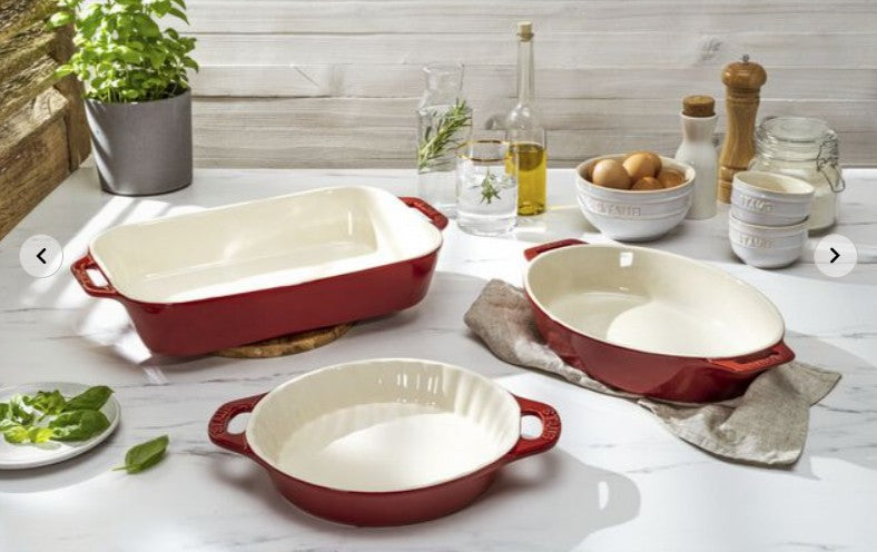 STAUB Baking Dishes - SET OF 3 - MIXED
