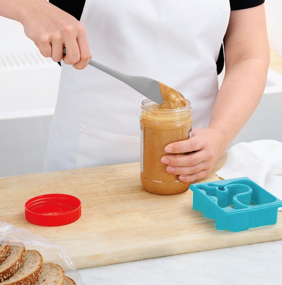 Tovolo Silicone Jar Scraper - Oyster Gray