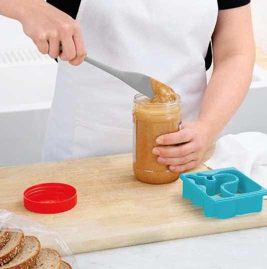 Tovolo Silicone Jar Scraper - Oyster Gray