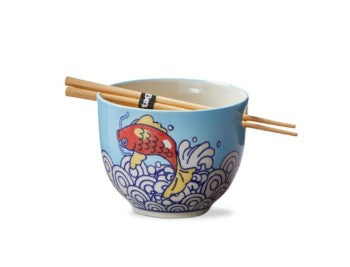 Koi Fish Noodle Bowl - Blue
