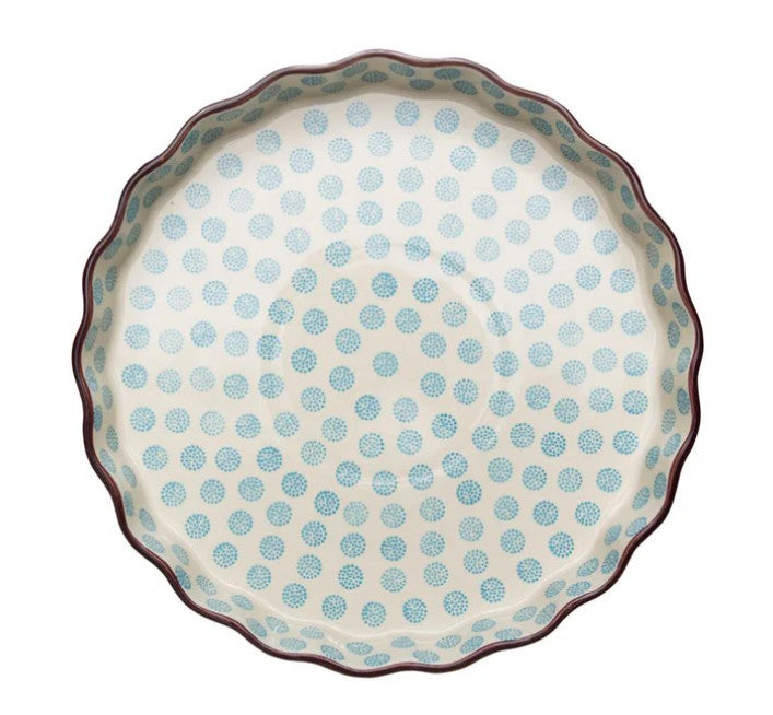 TRANQUILLO - Retro Dots- Quiche and Tart Dish