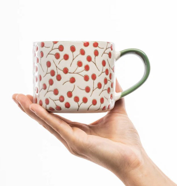 TRANQUILLO - Vintage Garden Mug - Red Cherry