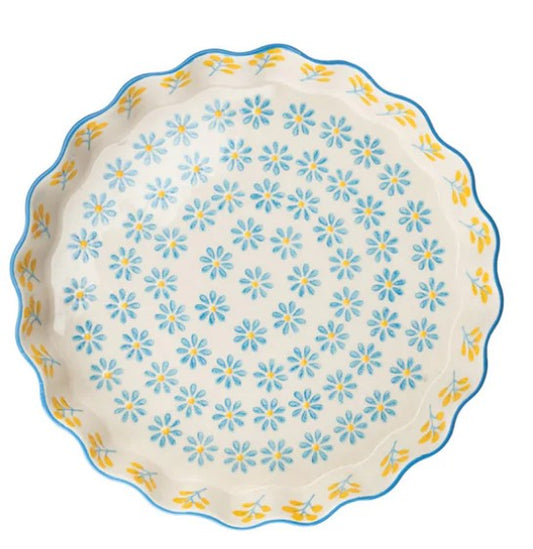 TRANQUILLO - Floral - Quiche and Tart Dish