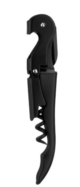 True Brands - Matte Black Corkscrew - Double Hinged