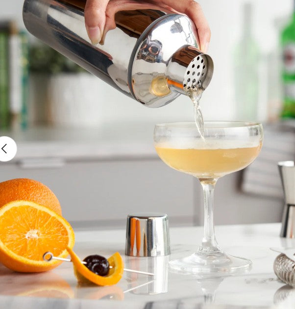 True Brands - Stainless Steel Cocktail Shaker - Retro