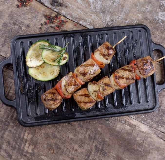 VICTORIA - Reversible Cast Iron Griddle - 12" x 8"