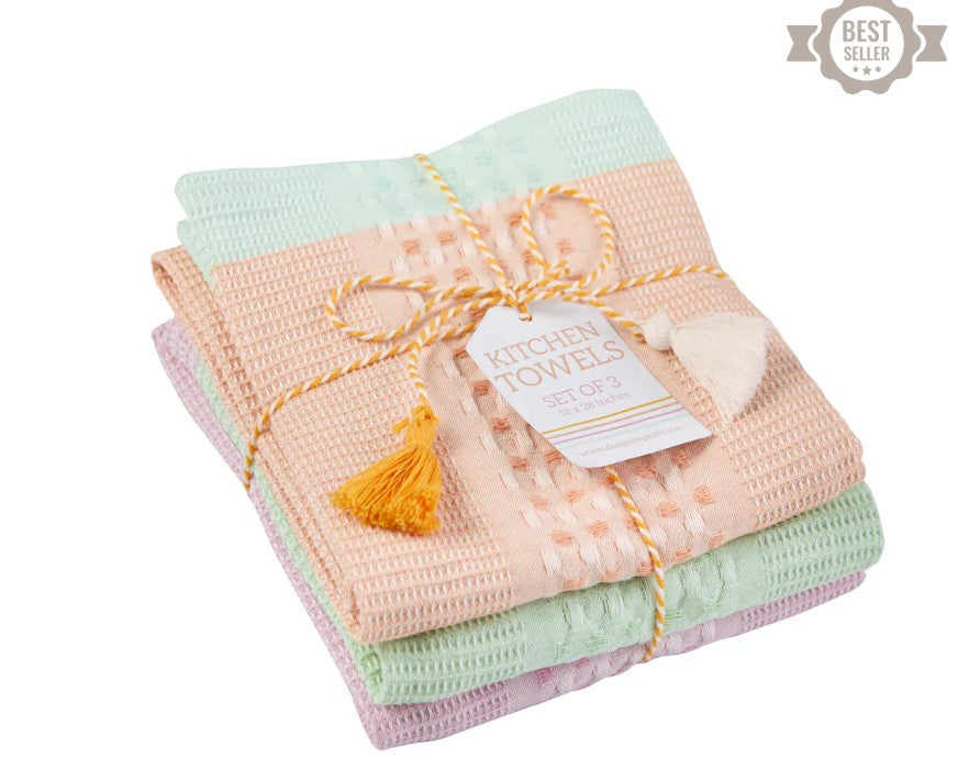 Waffle Heavyweight Dish Towels - SET of 3