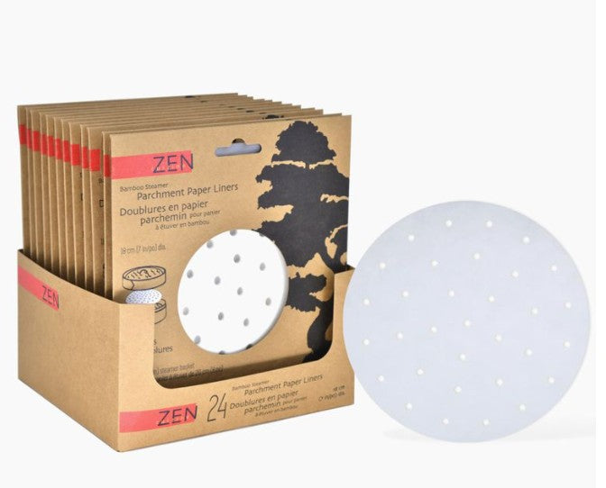 ZEN Dumpling Steamer Liners - 24 Pack