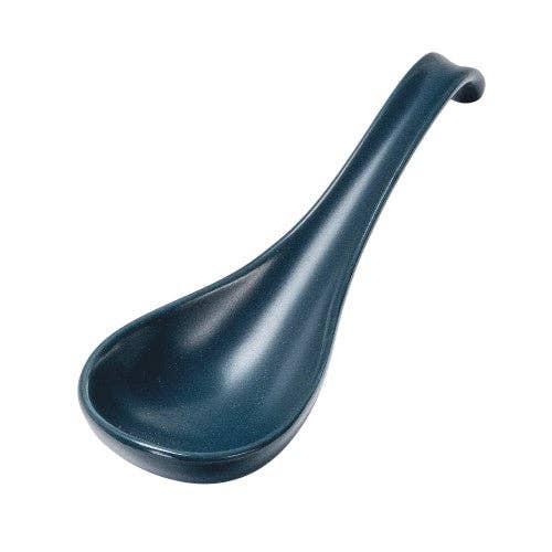 Porcelain Soup Spoon  - Navy