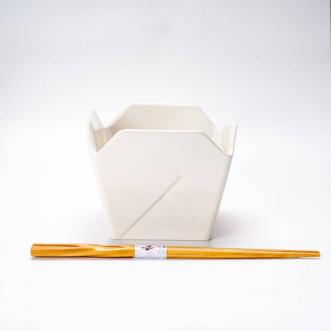 Phoenix Takeout Box Serving Bowl With Chopsticks 16oz