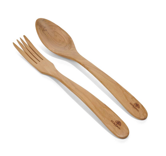 Bérard Parisien Olivewood Salad Servers - Long