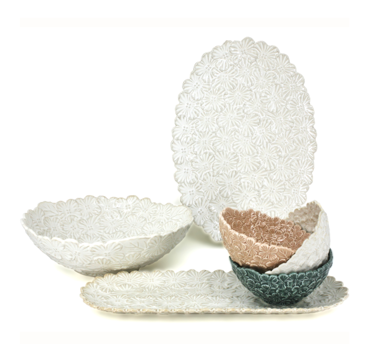 DANESCO Bouquet Bowl - White
