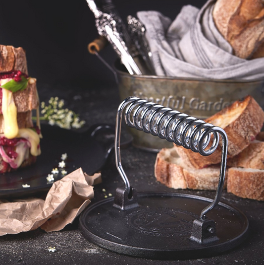 VICTORIA Cast Iron - Circular Burger Press