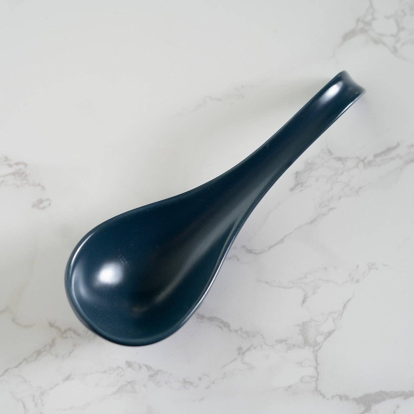 Porcelain Soup Spoon  - Navy