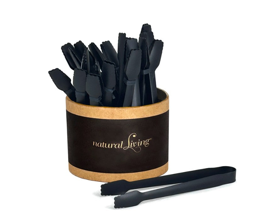 NATURAL LIVING - Small Tongs - BLACK