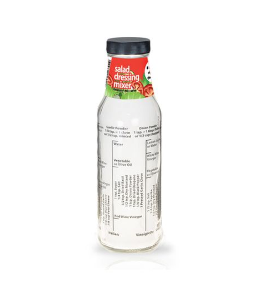 Salad Dressing Bottle with Recipes