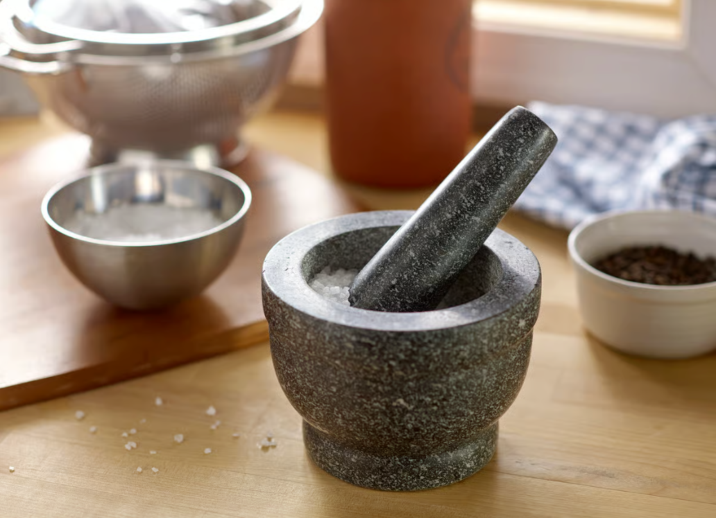 Granite Mortar + Pestle