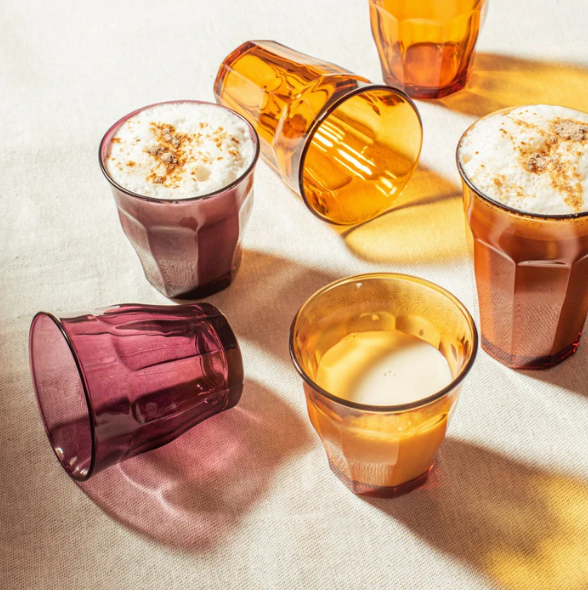 Duralex Picardie Bistro Glass - 310 mL - Amber, Set of 6
