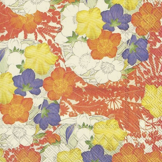 Lunch Napkin - Kimono Flowers