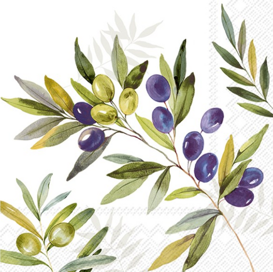 Lunch Napkin - Olive Branches